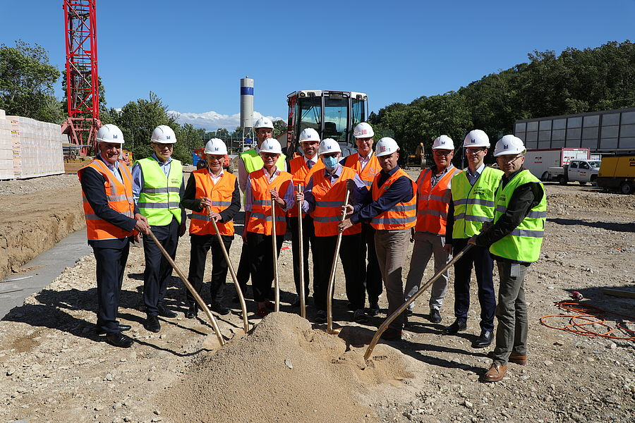 Ground-breaking ceremony in Boudry
